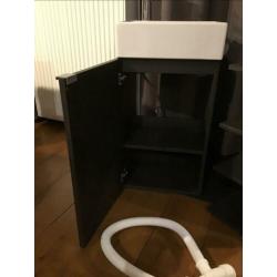 Ikea Lillangen badkamermeubel+spiegel+afsluitelement+wasbak