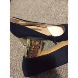 NIEUWE blauwe Zara pumps maat 37