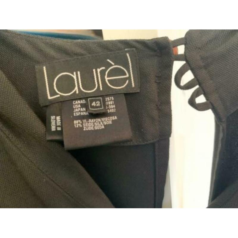 prachtig zwart jurkje van Laurel maat 42