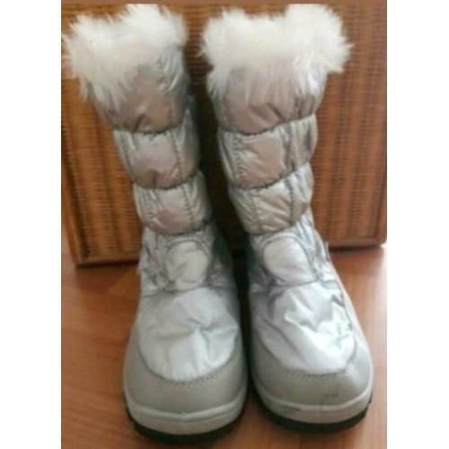 zilveren snowboots maat 35