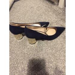 NIEUWE blauwe Zara pumps maat 37