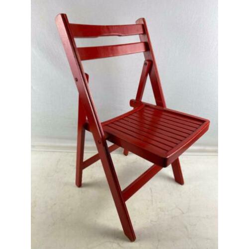 Rood houten klapstoeltjes N2102