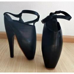 Fetish ballerina's hakken echt leer maat 39