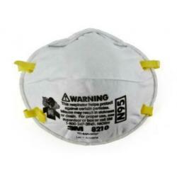 3M 8210 N95 Safety Respirators + Guide