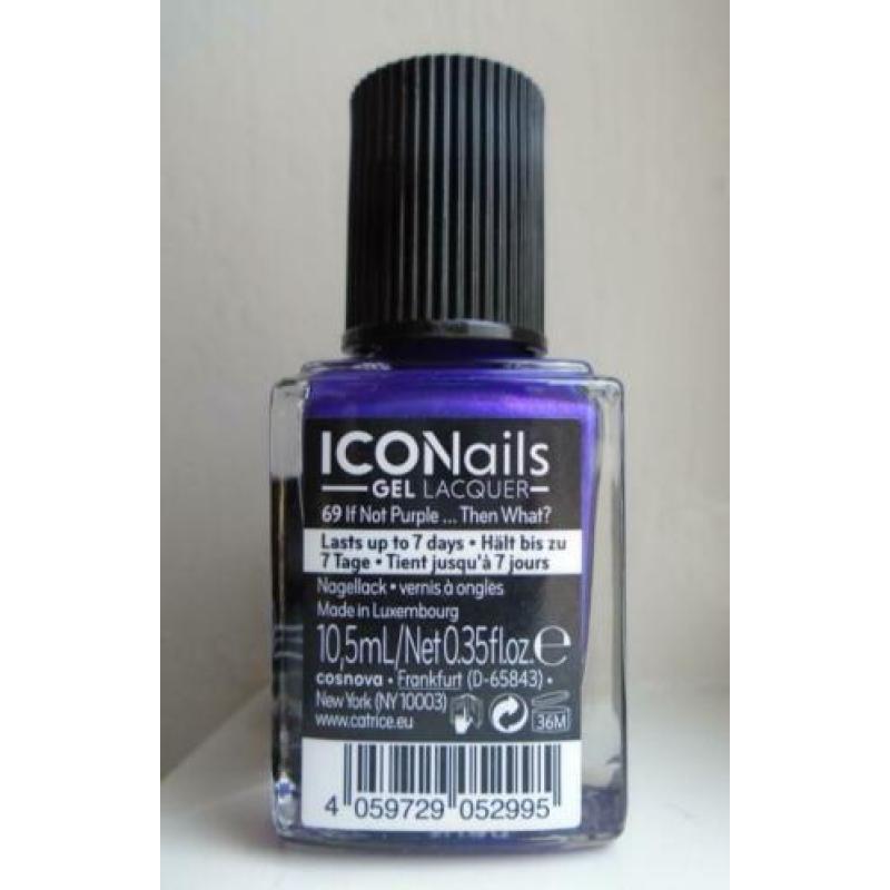 Catrice ICONails paars shimmer nagellak ~NIEUW/ONGEBRUIKT~