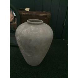 Grote betonlook vaas pot
