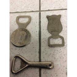 5 stuks oude flessen openers