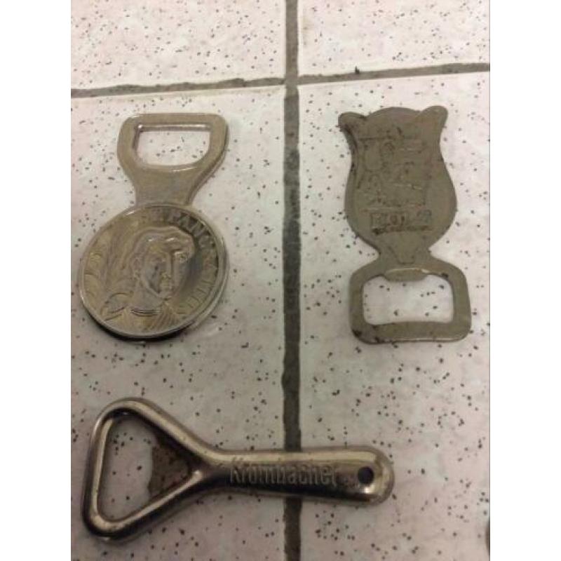 5 stuks oude flessen openers