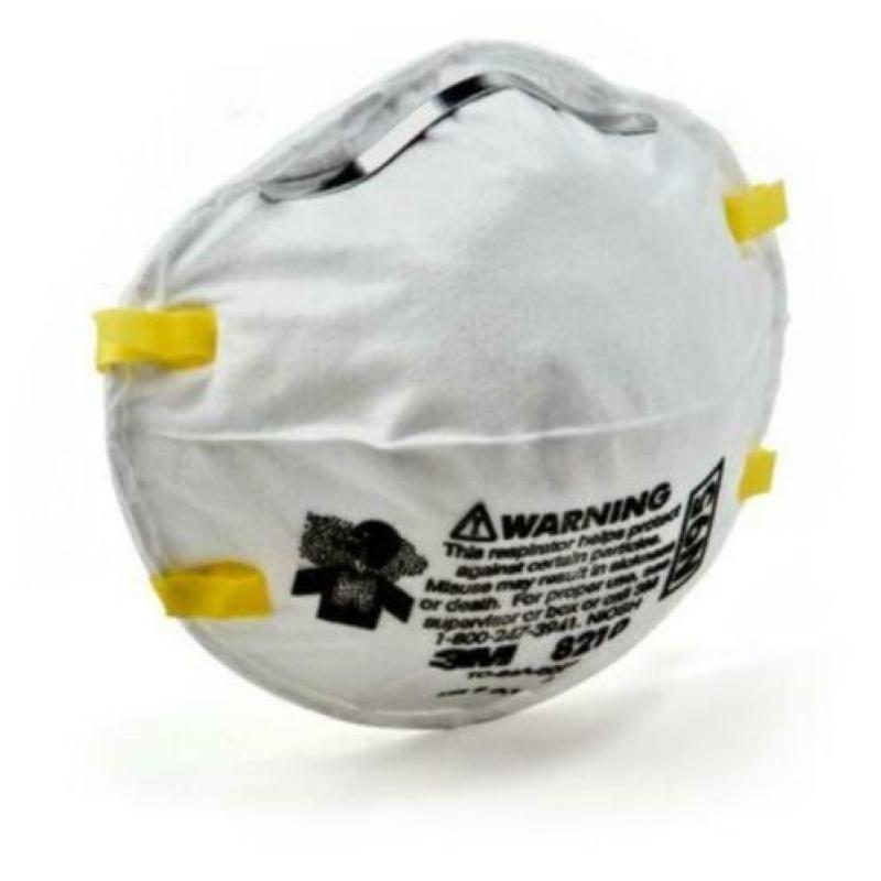 3M 8210 N95 Safety Respirators + Guide