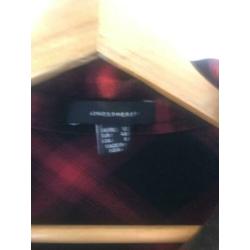 Geblokte blouse/jurk. Maat 40