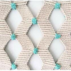 Hip macrame wandkleed