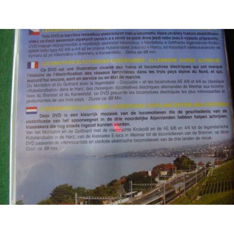 DVD Legendary Electric locomotives Duur ca. 68 minuten. Ned