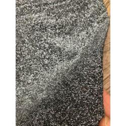 Zilver zwart glitter jurkje Zara maat s (eerder xs) mouwloos