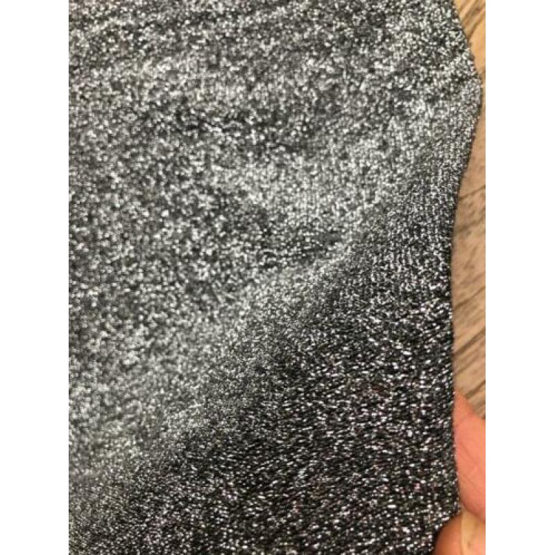 Zilver zwart glitter jurkje Zara maat s (eerder xs) mouwloos