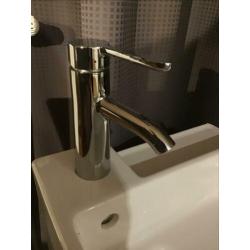 Ikea Lillangen badkamermeubel+spiegel+afsluitelement+wasbak