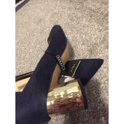 NIEUWE blauwe Zara pumps maat 37
