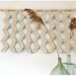Hip macrame wandkleed