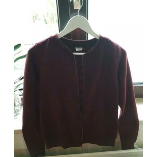 Dames bombervest bordeaux rood/paars maat S Only