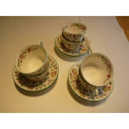 Minton Bone China kop en schotels Haddon Hall