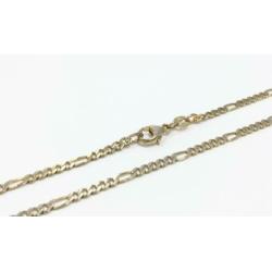 CK-296 8K Figaro Ketting met Karabijnhaak Sluiting