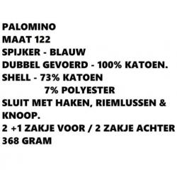 Maat 122 - palomino - spijker broek - lang