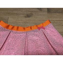 Nieuw rokje Bengh per Principesse jaquard roze merk 98/104