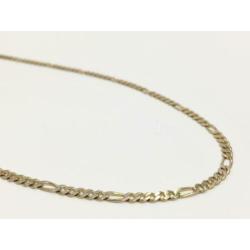 CK-296 8K Figaro Ketting met Karabijnhaak Sluiting