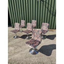 6 tacke design space age tulp eetkamer stoelen vintage