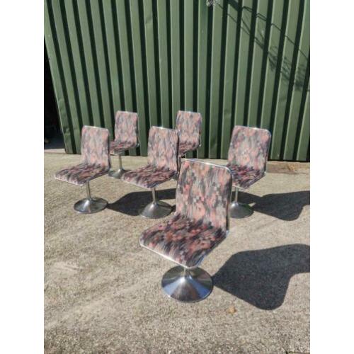 6 tacke design space age tulp eetkamer stoelen vintage