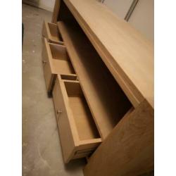 Onbehandeld eiken TV kast 160 cm