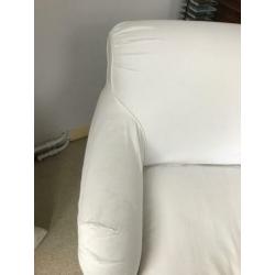 Witte fauteuil