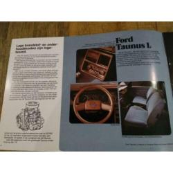 Ford Taunus folder uit 1979 in schitterende staat !