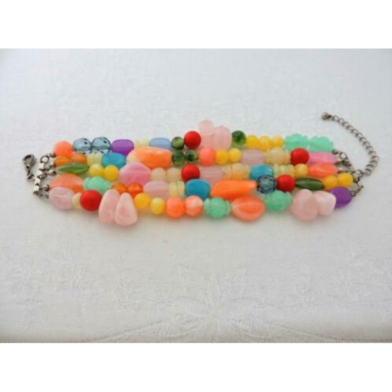 Vintage vrolijke Ibiza zonnige kralen armband Boho Hippies