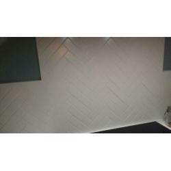 wandtegel mat wit