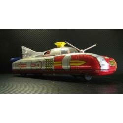 33 Cm lang space ship blik battery operated poor box