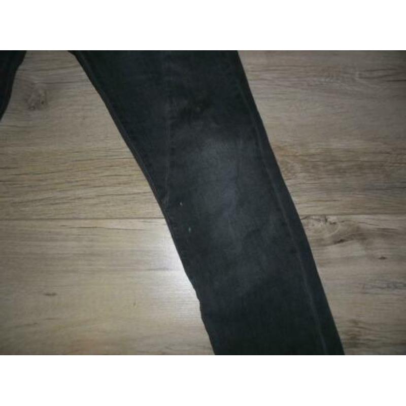 Please Grijze Baggy Spijkerbroek Jeans Met Verfspatten Mt L