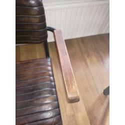 4 industriele eetkamerstoelen