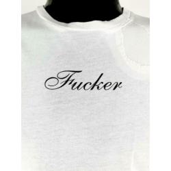 Dsquared2 - t-shirt- Fucker - mt XL - valt kleiner