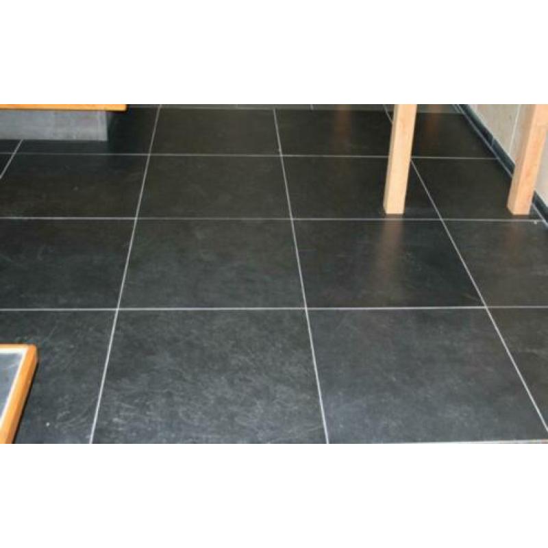 natuursteen keukenvloer Mustang leisteen Absolute Black