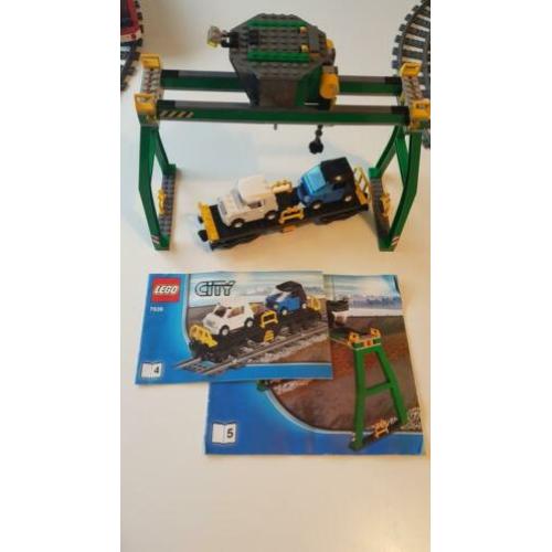 Wagon en kraan van lego trein 7939