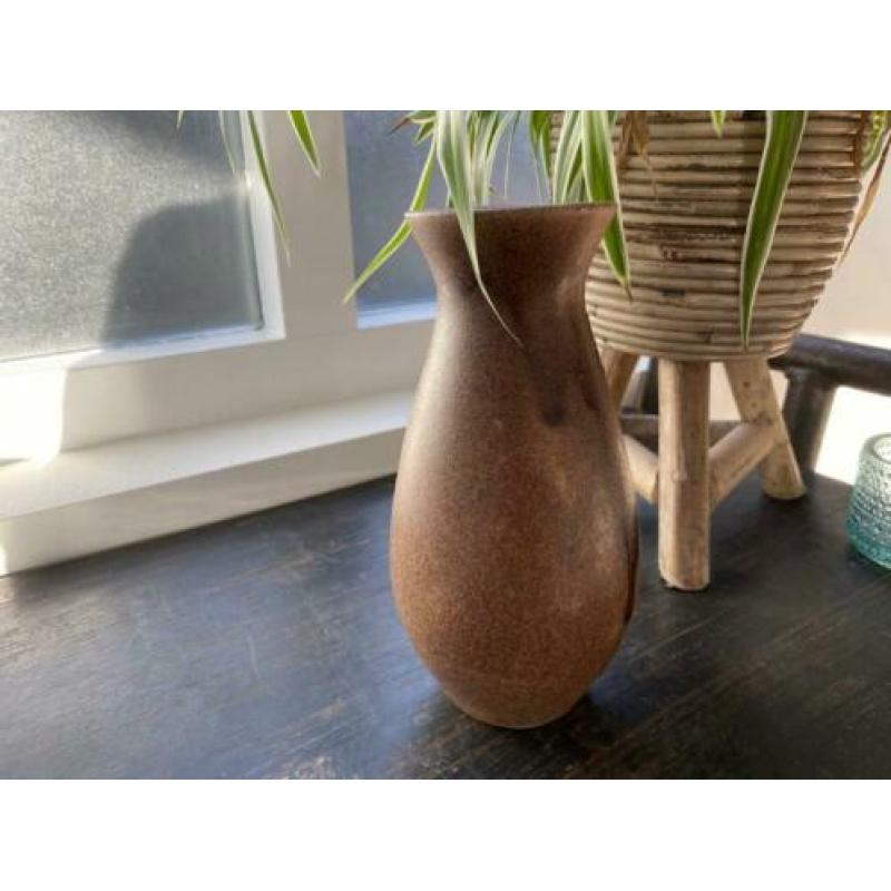Vaas met verzilverde Opleg van Bloemen (gemerkt)