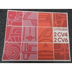 Citroën 2 CV4 en 2CV6 oldtimerauto 1970 folder