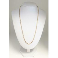 CK-296 8K Figaro Ketting met Karabijnhaak Sluiting