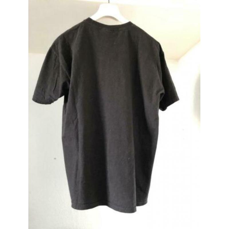 Zwart vintage Stussy shirt. Graffiti print. Maat Large