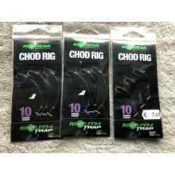 adv 271 / NIEUW set 3 pakjes chod rigs KORDA