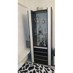 Hoogglans vitrine kast meubels