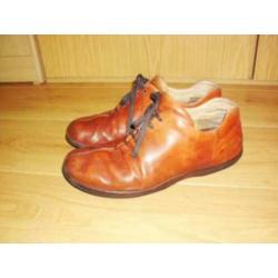 Wolky herenschoenen mt.45 soepel bruin leer en leer gevoerd
