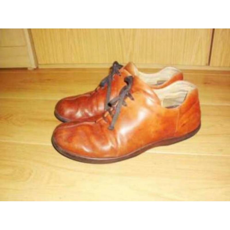 Wolky herenschoenen mt.45 soepel bruin leer en leer gevoerd
