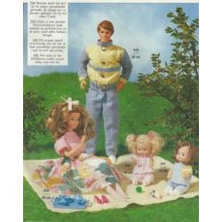 Patronen BARBIE, KEN, Meisje, Jongen:Rok, Shirts, broek, jas