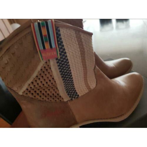 Bunker Footwear enkellaarsjes, festival boots, Ibiza style